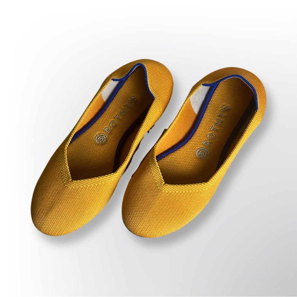 Rothy’s Marigold Yellow Slip On Ballet Shoes